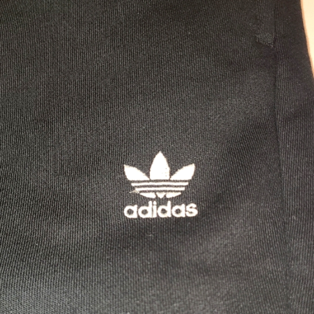 Adidas Black Sweatpants Casual Athletic Wear Unisex - Picture 2 of 5